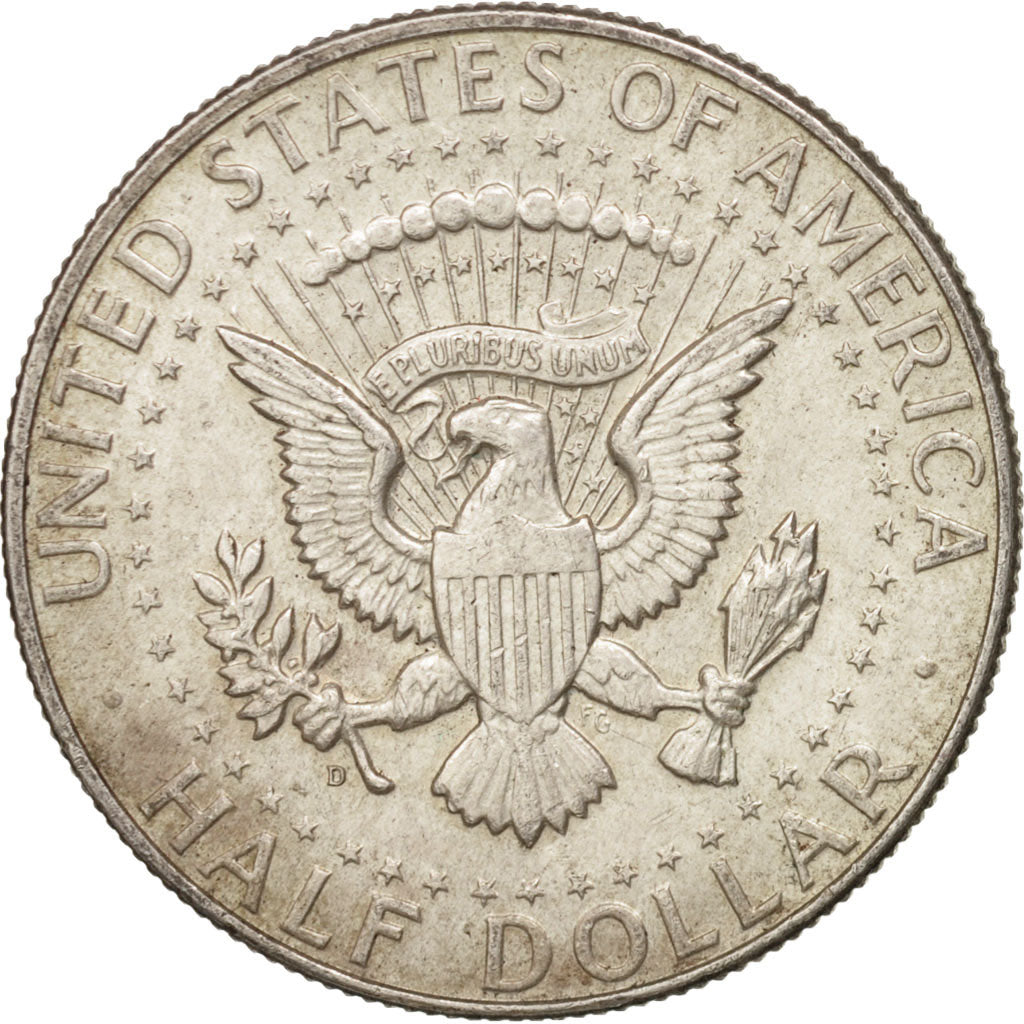 Coin, United States, Kennedy Half Dollar, Half Dollar, 1964, U.S. Mint, Denver