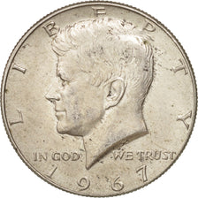 Coin, United States, Kennedy Half Dollar, Half Dollar, 1967, U.S. Mint