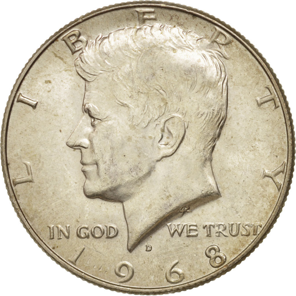 Moneta, Stati Uniti, Kennedy Half Dollar, Half Dollar, 1968, U.S. Mint, Denver