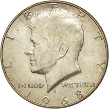 Moneta, Stati Uniti, Kennedy Half Dollar, Half Dollar, 1968, U.S. Mint, Denver