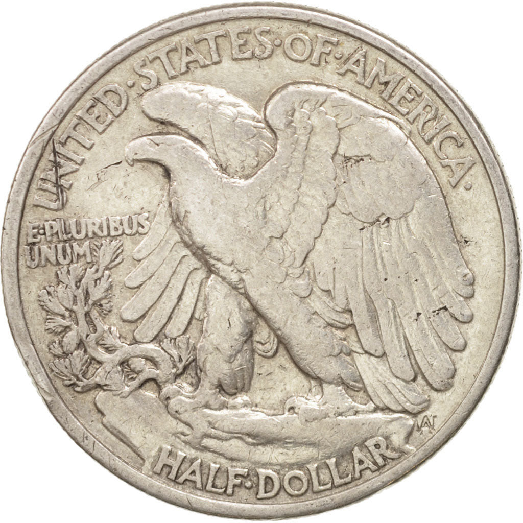 United States, Walking Liberty Half Dollar, Half Dollar, 1943, U.S. Mint