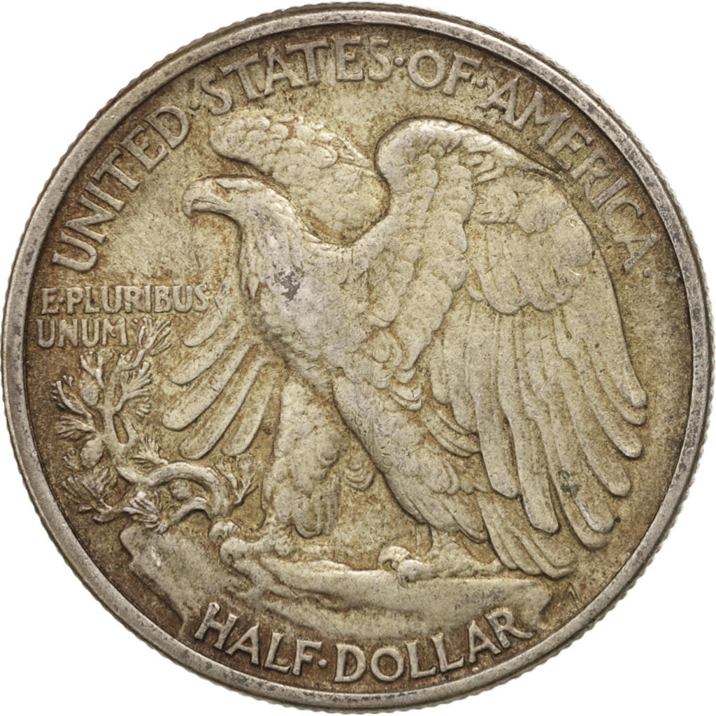 United States, Walking Liberty Half Dollar, Half Dollar, 1943, U.S. Mint
