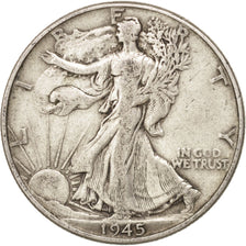 United States, Walking Liberty Half Dollar, Half Dollar, 1945, U.S. Mint