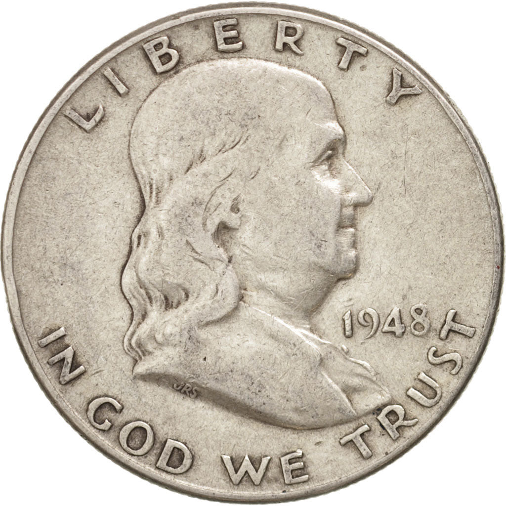 United States, Franklin Half Dollar, Half Dollar, 1948, U.S. Mint, Denver