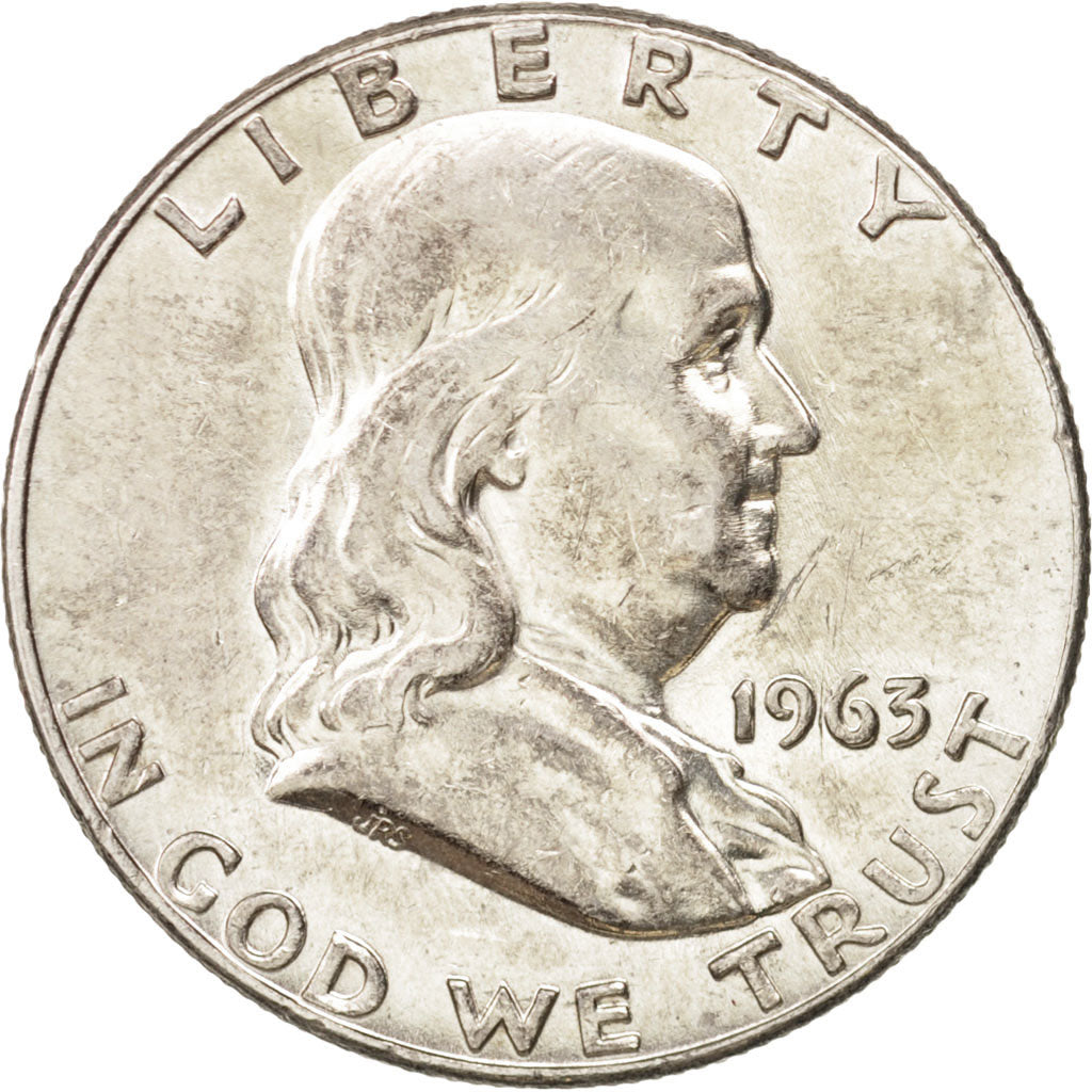 United States, Franklin Half Dollar, Half Dollar, 1963, U.S. Mint, Denver