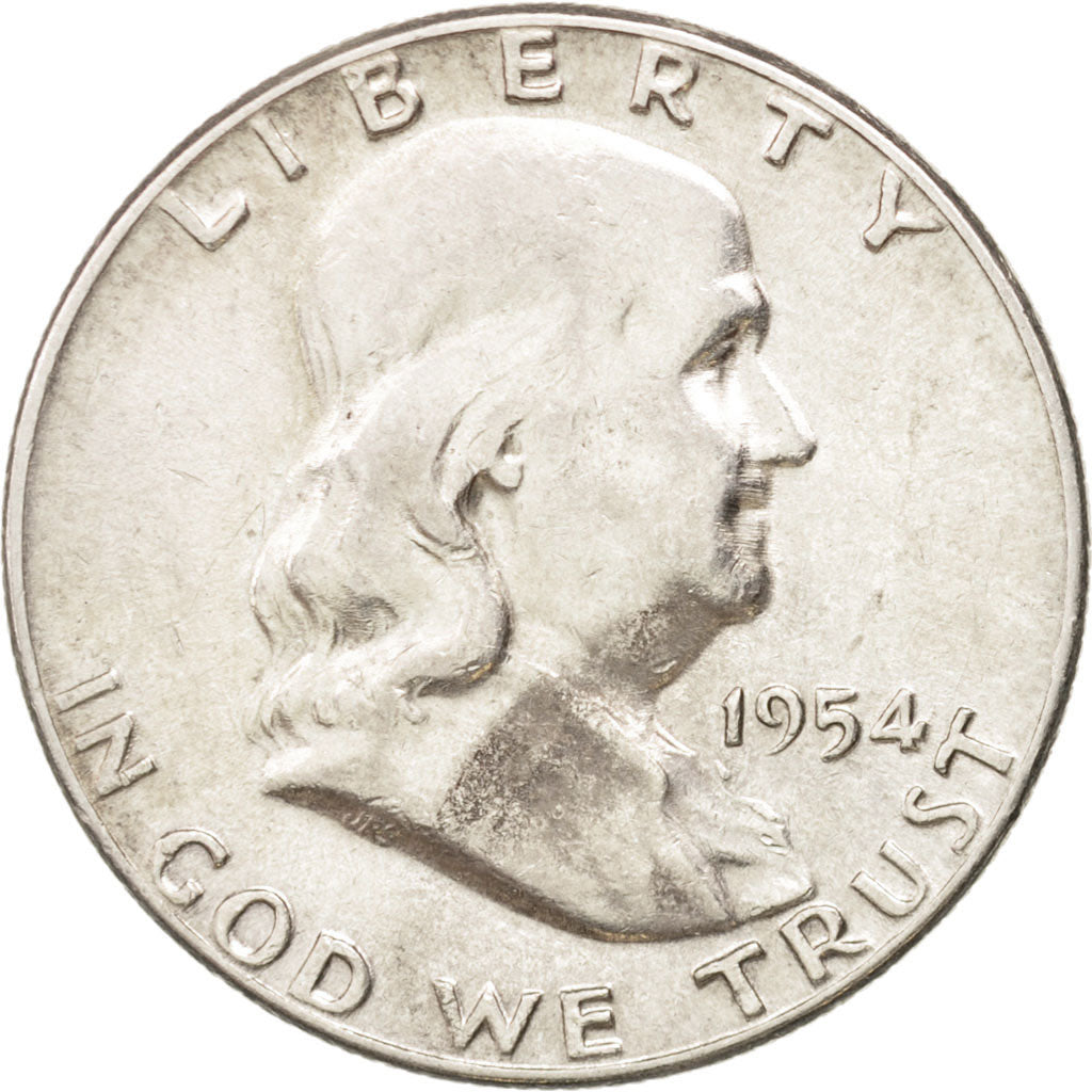 United States, Franklin Half Dollar, Half Dollar, 1954, U.S. Mint, Philadelphia