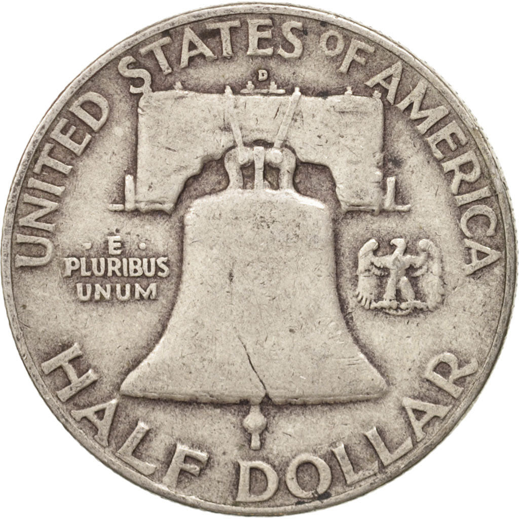 United States, Franklin Half Dollar, Half Dollar, 1954, U.S. Mint, Denver