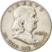 Coin, United States, Franklin Half Dollar, Half Dollar, 1954, U.S. Mint, Denver
