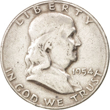 United States, Franklin Half Dollar, Half Dollar, 1954, U.S. Mint