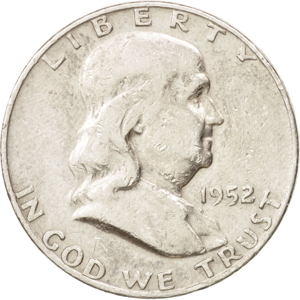 United States, Franklin Half Dollar, Half Dollar, 1952, U.S. Mint, Denver