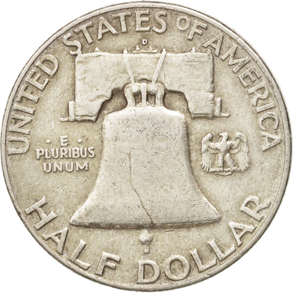 United States, Franklin Half Dollar, Half Dollar, 1952, U.S. Mint, Denver