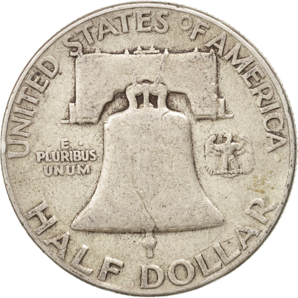 Coin, United States, Franklin Half Dollar, Half Dollar, 1952, U.S. Mint