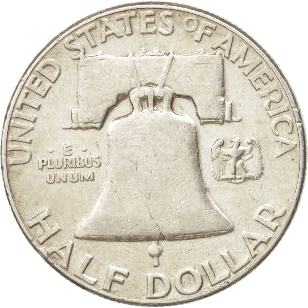 Coin, United States, Franklin Half Dollar, Half Dollar, 1952, U.S. Mint