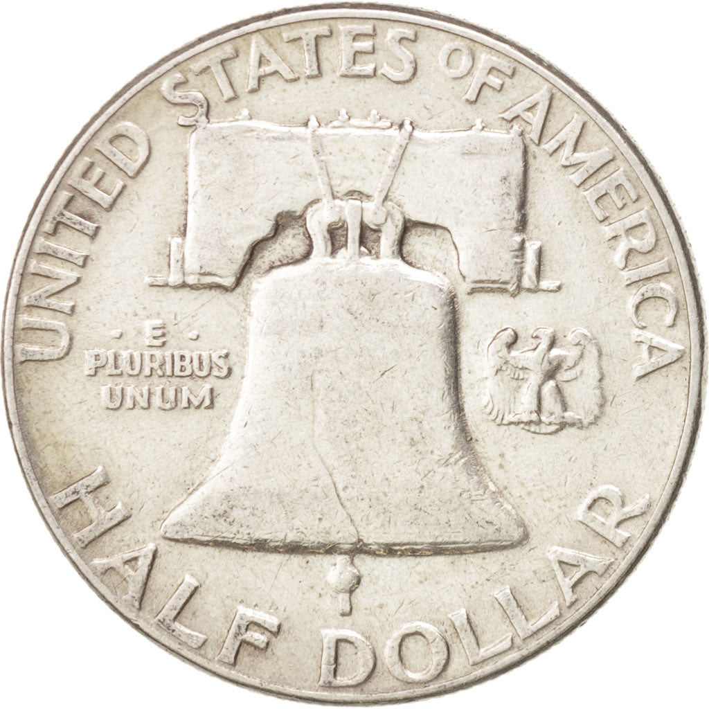 Coin, United States, Franklin Half Dollar, Half Dollar, 1952, U.S. Mint