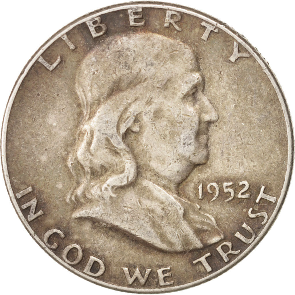 Monnaie, États-Unis, Franklin Half Dollar, Half Dollar, 1952, U.S. Mint