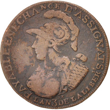 Coin, France, 2 Sols 6 Deniers, 1791, Paris, VF(30-35), Copper, KM:Tn37