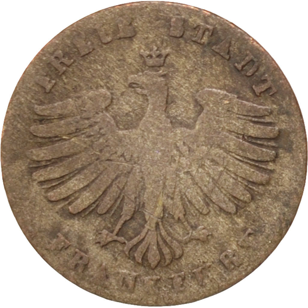 Münze, Deutsch Staaten, FRANKFURT AM MAIN, Kreuzer, 1855, Frankfurt, S+