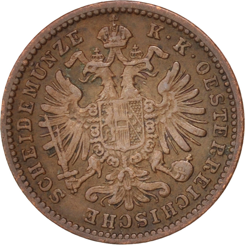 Coin, Austria, Franz Joseph I, Kreuzer, 1885, Vienne, AU(50-53), Copper, KM:2187