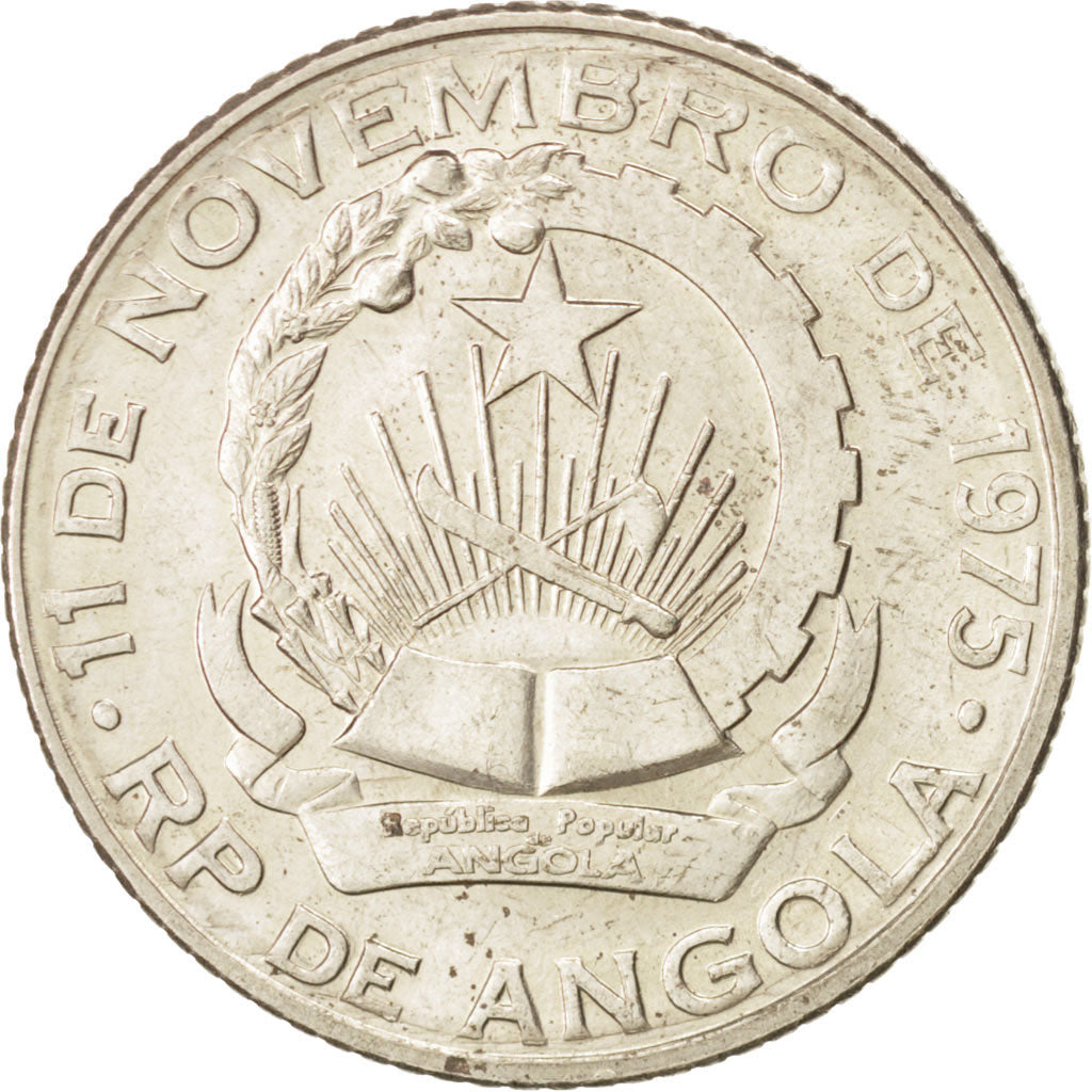 Angola, 20 Kwanzas, 1978, AU(50-53), Copper-nickel, KM:87