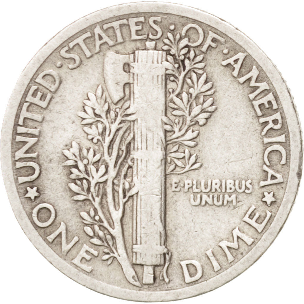 United States, Mercury Dime, Dime, 1923, U.S. Mint, Philadelphia, VF(30-35)