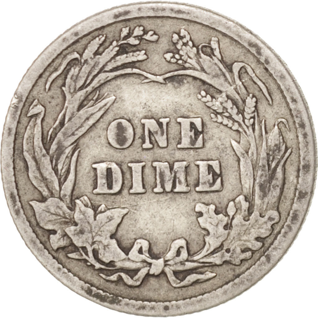United States, Barber Dime, Dime, 1911, U.S. Mint, Philadelphia, VF(30-35)