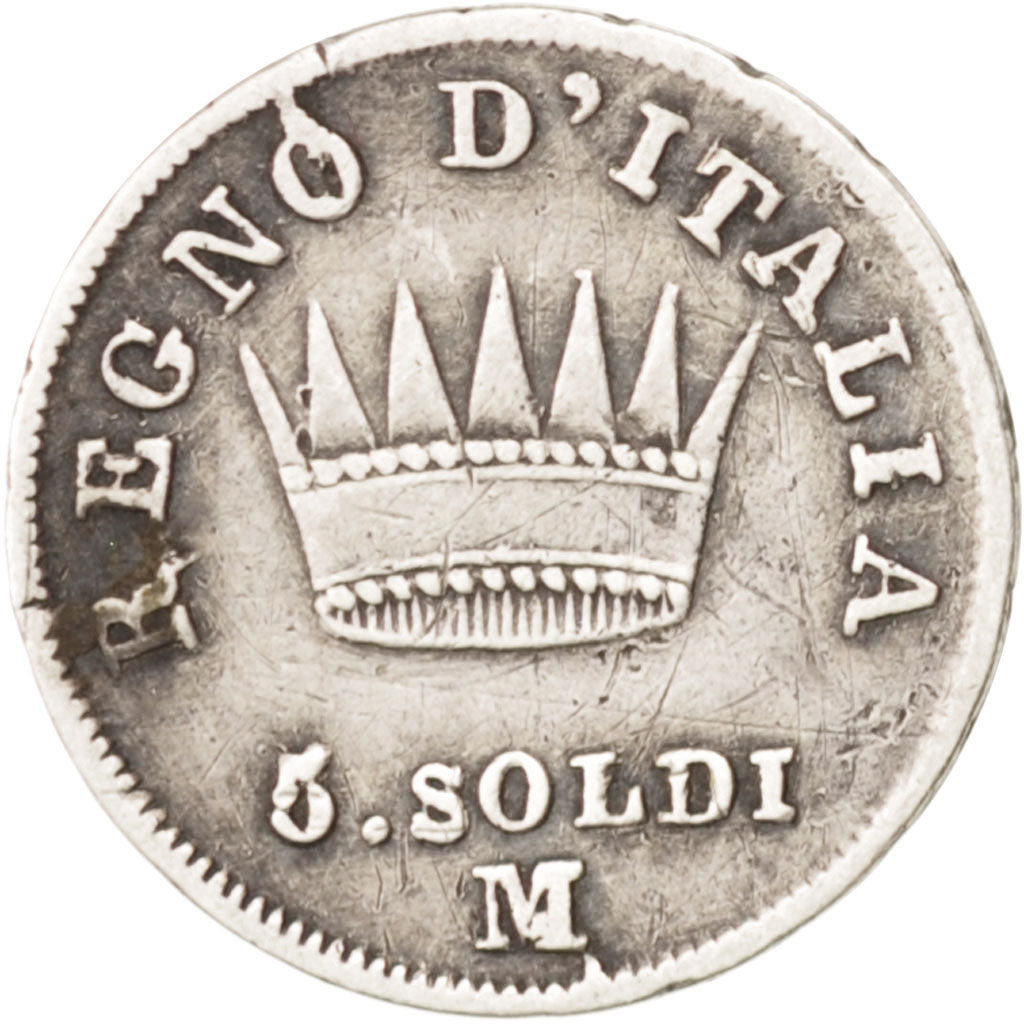 ITALIAN STATES, KINGDOM OF NAPOLEON, Napoleon I, 5 Soldi, 1811, Milan