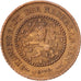 Moneda, Países Bajos, William III, 1/2 Cent, 1878, MBC+, Bronce, KM:109.1