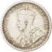 Coin, INDIA-BRITISH, George V, 1/4 Rupee, 1912, Bombay, EF(40-45), Silver