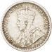 Coin, INDIA-BRITISH, George V, 1/4 Rupee, 1912, Bombay, EF(40-45), Silver