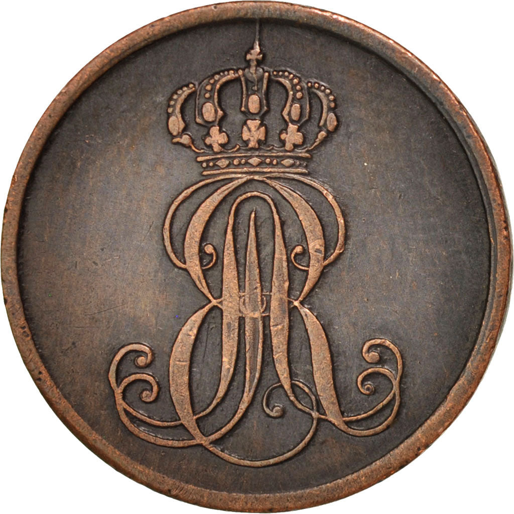 German States, HANNOVER, Ernst August, Pfennig, 1848, Hannover, AU(55-58)