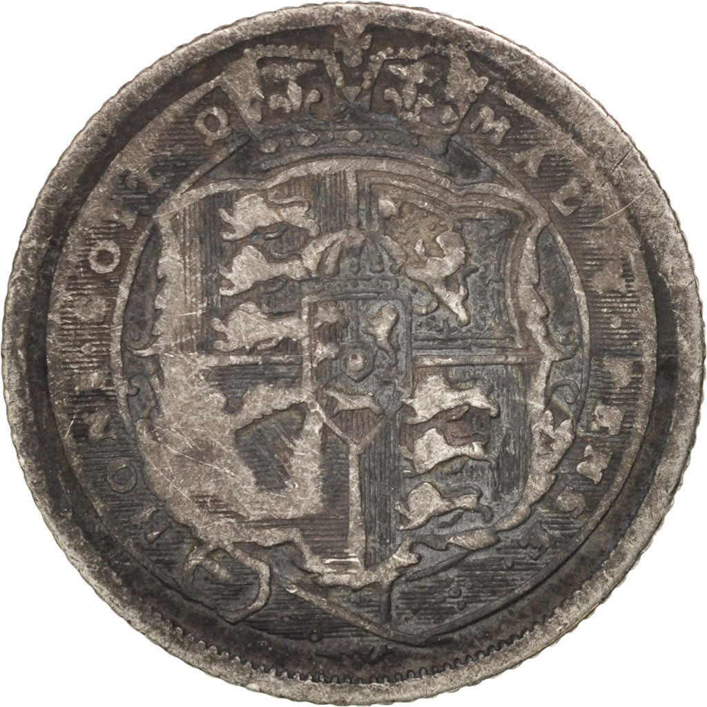Great Britain, George III, 6 Pence, 1816, F(12-15), Silver