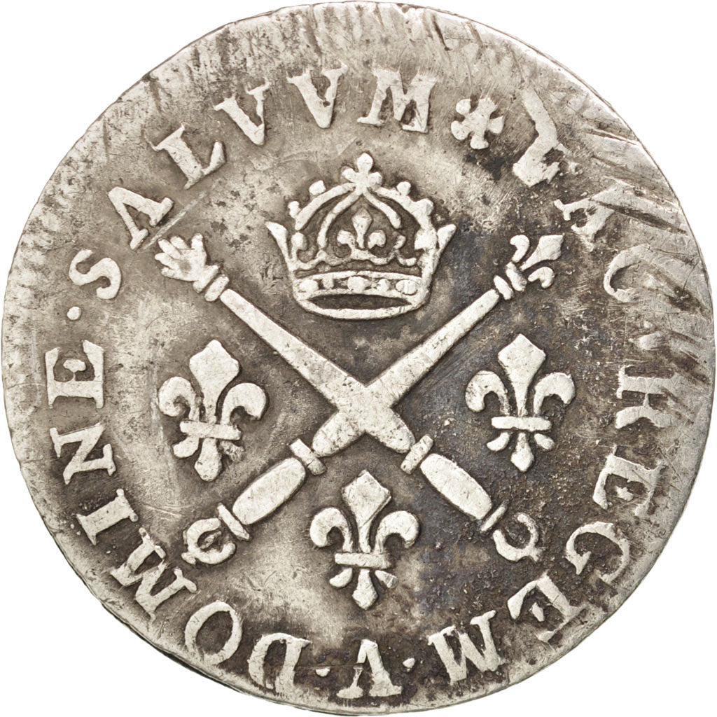 France, Louis XIV, 10 Sols aux insignes, 10 Sols-1/8 Ecu, 1706, Paris