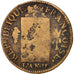 France, Sol aux balances françoise, Sol, 1793, Metz, VG(8-10), Bronze