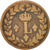 Frankreich, Louis XVIII, Decime, 1815, Strasbourg, F(12-15), Bronze, KM:701
