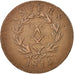 FRENCH STATES, ANTWERP, 10 Centimes, 1814, VF(20-25), Bronze
