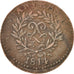 FRENCH STATES, ANTWERP, 5 Centimes, 1814, VF(20-25), Bronze