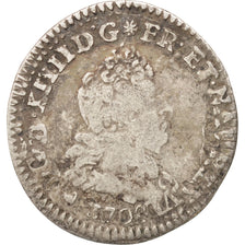 France, Louis XIV, 5 Sols aux insignes, 5 Sols, 1/16 ECU, 1703, Tours