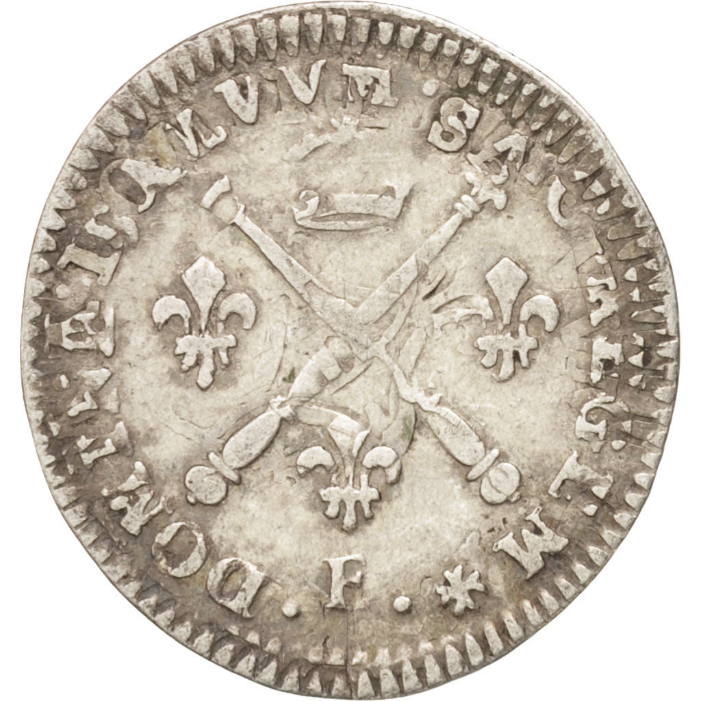 France, Louis XIV, 5 Sols aux insignes, 5 Sols, 1/16 ECU, 1703, Tours