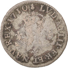 Munten, Frankrijk, Louis XIV, XXX Deniers aux 2 L couronnés, 30 Deniers, 1710