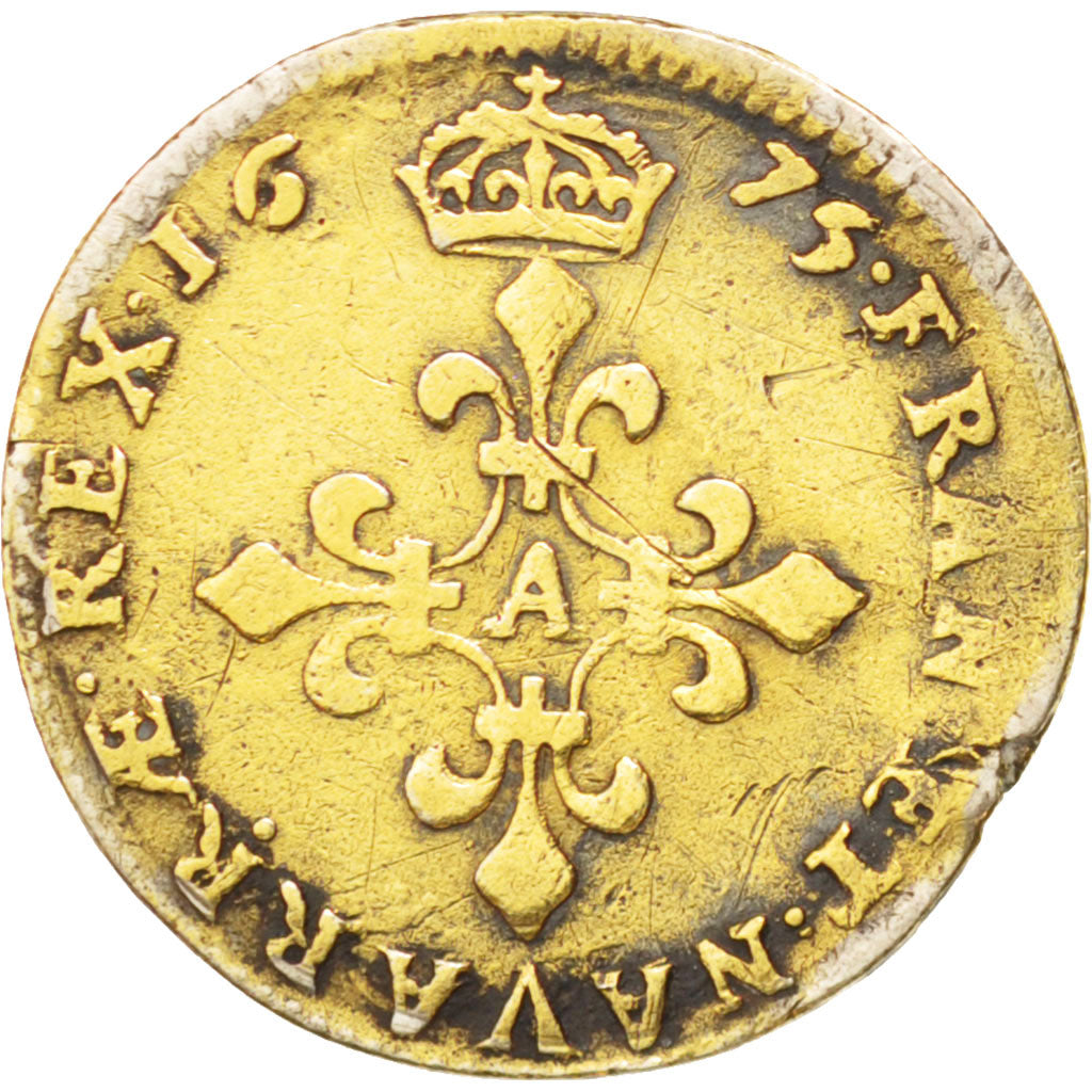 France, Louis XIV, 4 Sols dits « des Traitants », 4 Sols, 1675, Paris