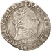 Moneta, Francia, Demi Franc, 1590, Toulouse, MB, Argento, Sombart:4716