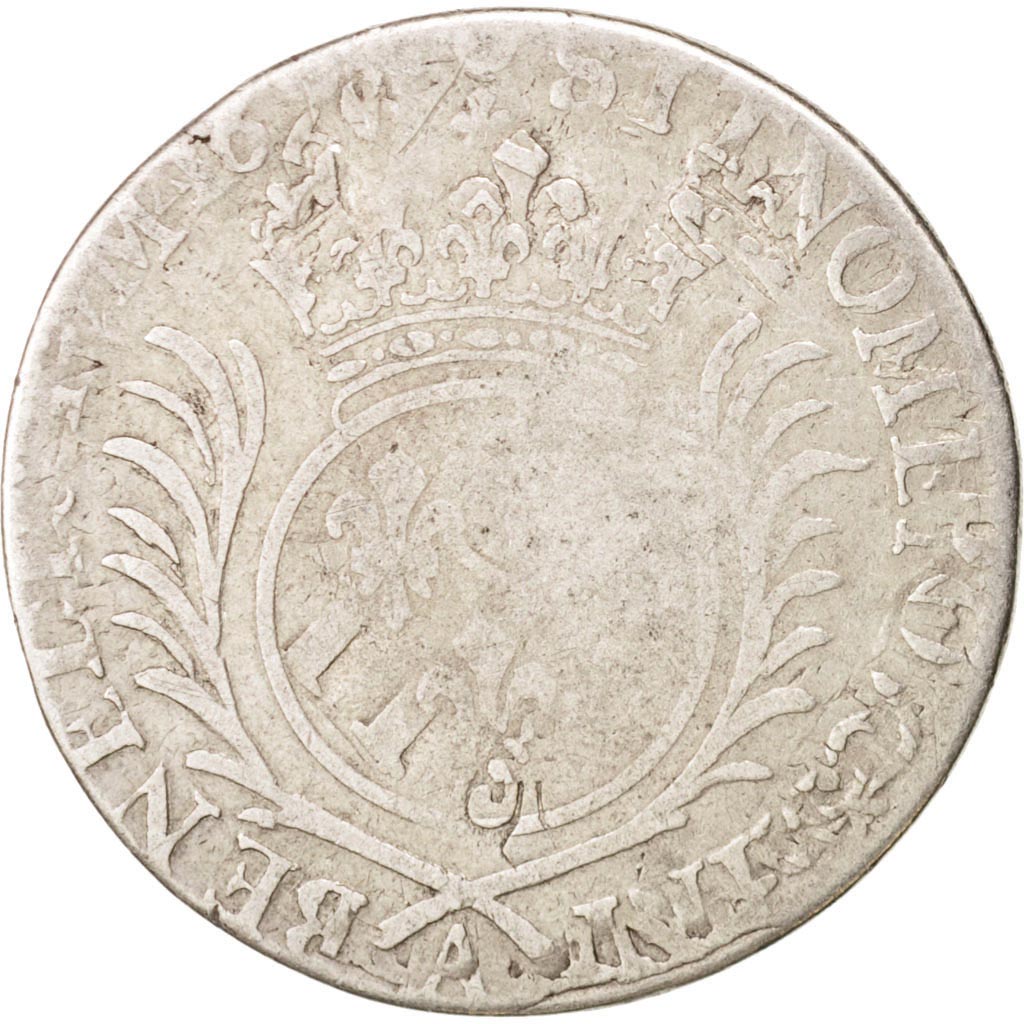 France, 1/4 Ecu, Paris, F(12-15), Silver, Gadoury:152