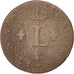 France, Louis XV, Sol ou « sou » en billon, Sol, 1740, Lille, F(12-15)