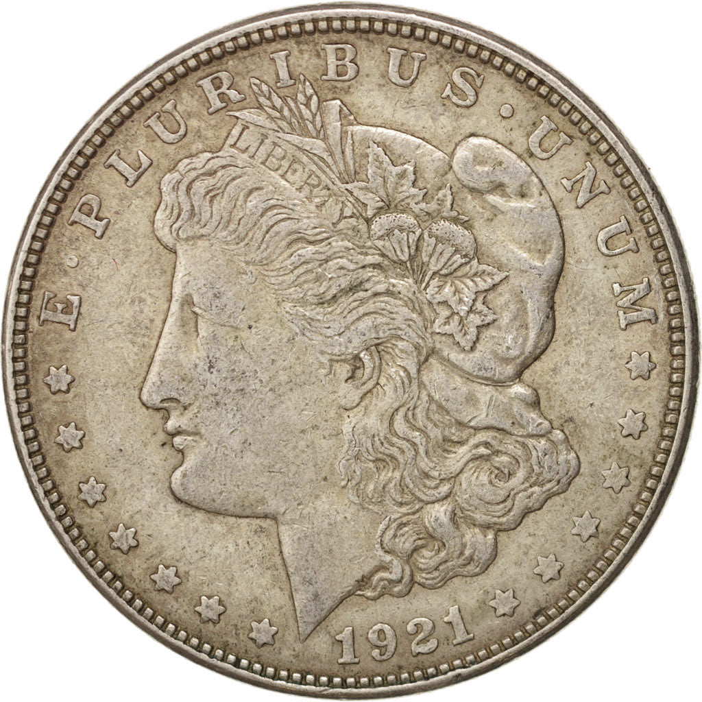 United States, Morgan Dollar, Dollar, 1921, U.S. Mint, Denver, EF(40-45), Silver