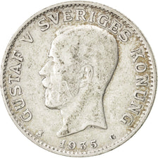 Coin, Sweden, Gustaf V, Krona, 1935, EF(40-45), Silver, KM:786.2