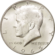 Coin, United States, Kennedy Half Dollar, Half Dollar, 1965, U.S. Mint