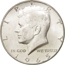 Coin, United States, Kennedy Half Dollar, Half Dollar, 1965, U.S. Mint