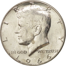 Coin, United States, Kennedy Half Dollar, Half Dollar, 1966, U.S. Mint