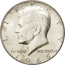 Coin, United States, Kennedy Half Dollar, Half Dollar, 1966, U.S. Mint
