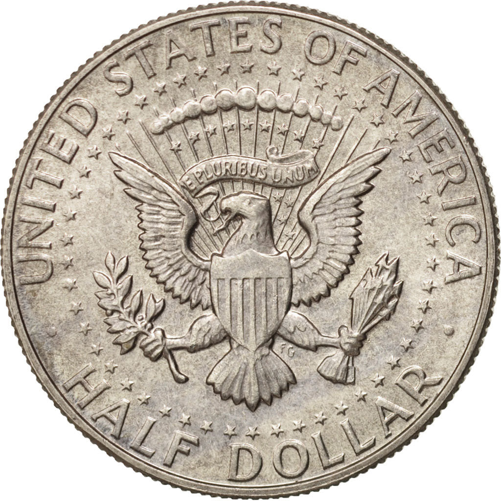 Coin, United States, Kennedy Half Dollar, Half Dollar, 1966, U.S. Mint